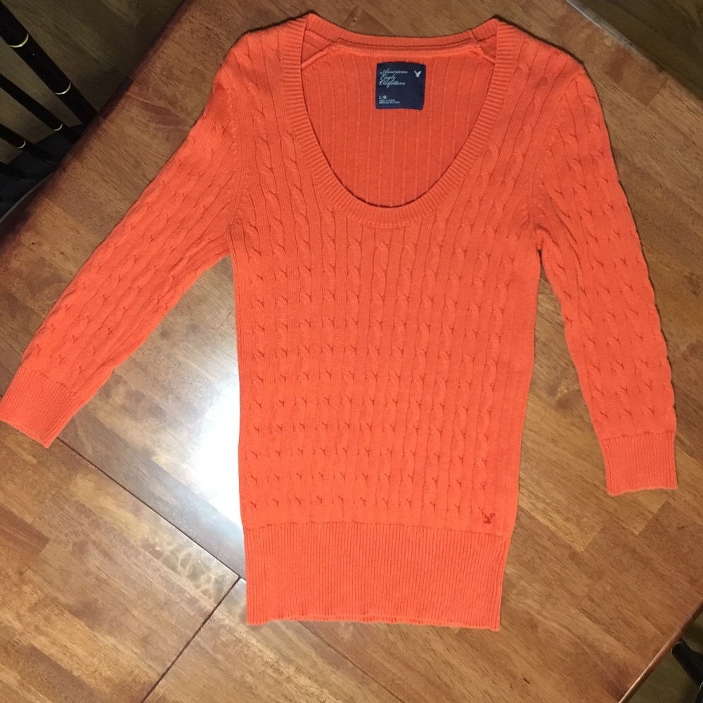 American Eagle Scoop Neck Sweater, size L